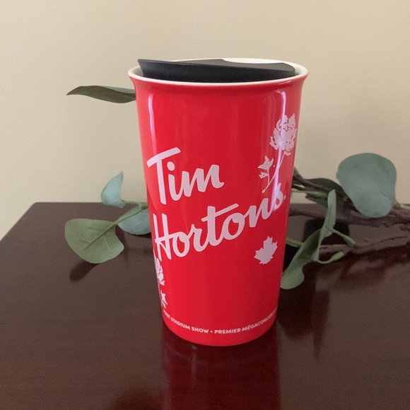 📌NWOT TIM HORTONS Shawn Mendes Ceramic Travel Mug - Picture 3 of 4